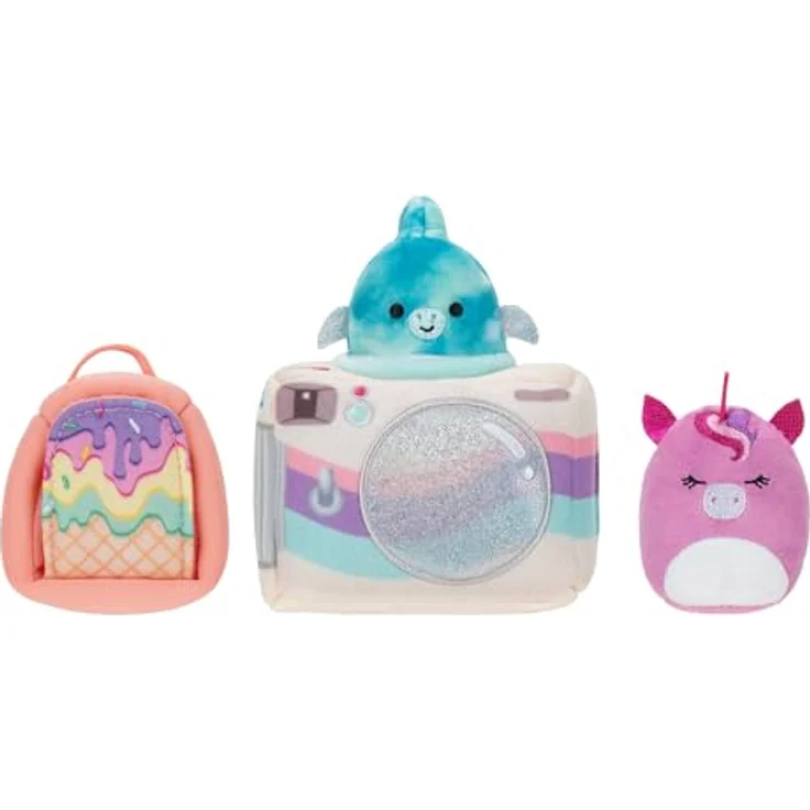 Squishville SQM0515 Accessoire Set Wochenend-Ausflug, superweiche Mini-Squishmallows, 5cm Plüschfiguren mit Zubehör – Bild 3
