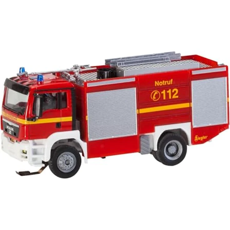 FALLER Preiser Faller 161306 Car System Digital 3.0 Man TGX TLF Feuerwehrauto, Modellfahrzeug im Maßstab 1:87, Spurweite H0 – Bild 1