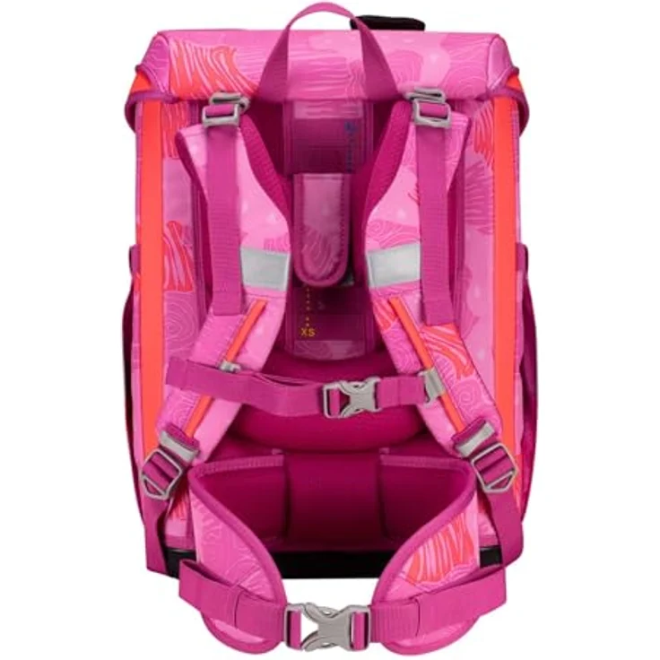 DerDieDas ErgoFlex Easy Schulranzenset 5-teilig Roses, ergonomisch gepolstert mit atmungsaktiven Gurten – Bild 3
