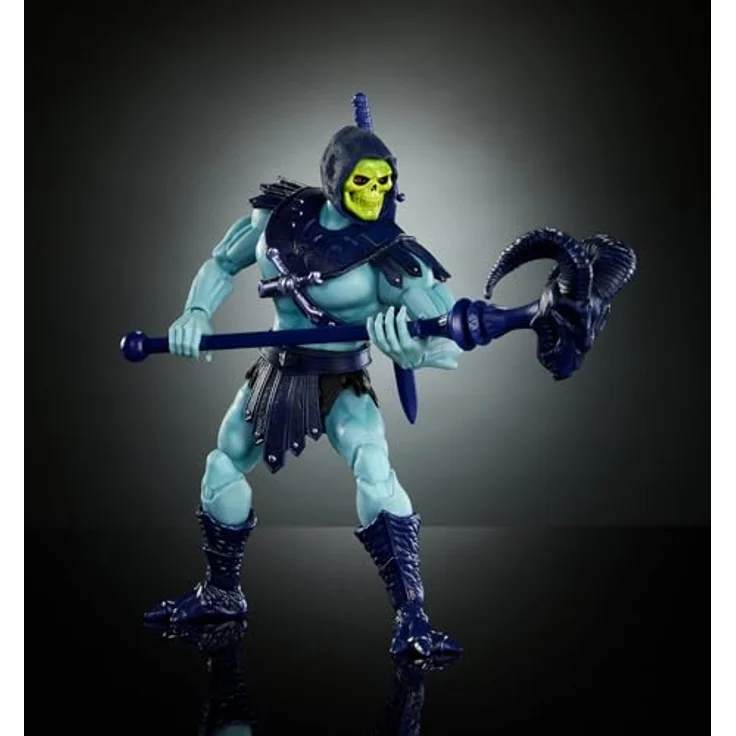 Masters of the Universe Masterverse Skeletor Vintage Collection, Actionfigur 18 cm mit Schwert und Stab, Blau und Violett – Bild 4