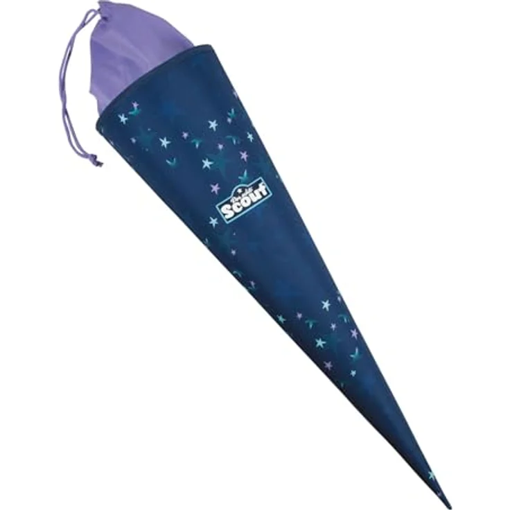 SCOUT Schultüte Pretty Star, 17 x 67 x 17,5 cm, für den ersten Schultag mit Platz für Überraschungen und Geschenke