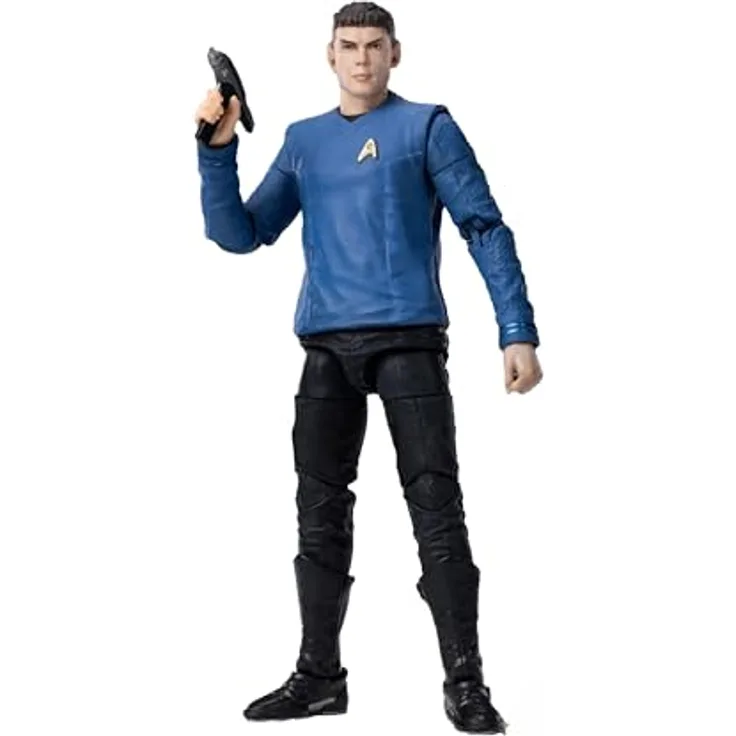 Hiya Toys Star Trek Strange New Worlds Exquisite Mini Series Actionfigur 1/18 Spock, 11 cm, detailreiche Figur mit Zubehör in Fensterbox