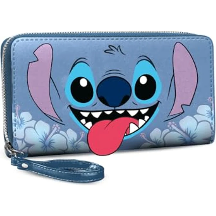 Karactermania Geldbörse Disney Lilo & Stitch, Portemonnaie mit 12 Kreditkartenfächern und Reißverschluss-Münzfach, 10 x 19 x 2 cm – Bild 2