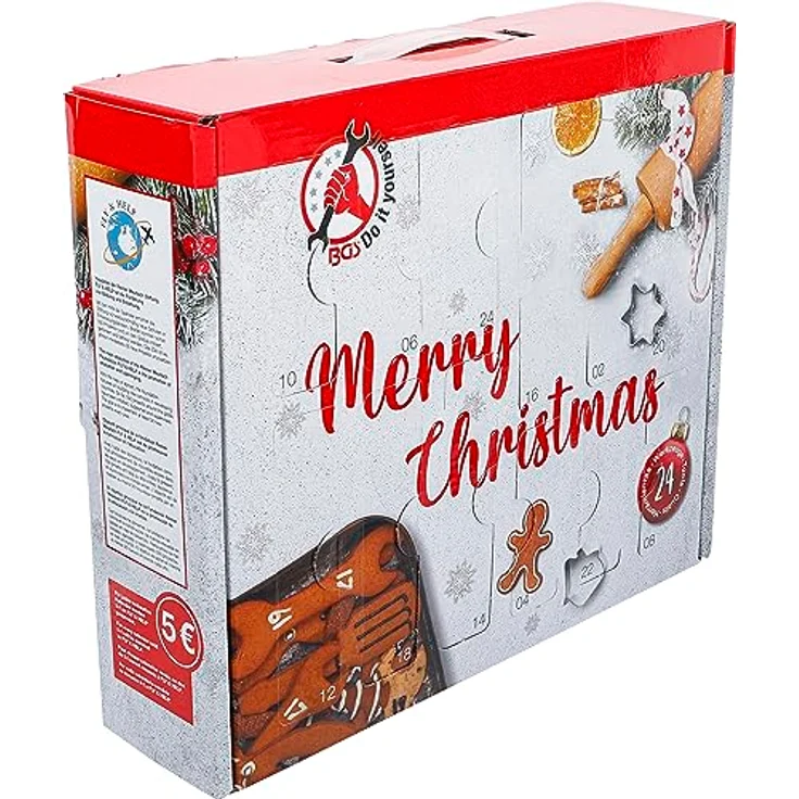 BGS Werkzeug Adventskalender 95000, Geschenkidee für Heimwerker mit hochwertigen Werkzeugen und festlichem Design – Bild 5