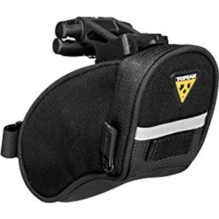 TOPEAK Aero Wedge Pack, w/Fixer F11, Micro, Schwarz, L x B x H 6,6 x 14 x 8,1 cm