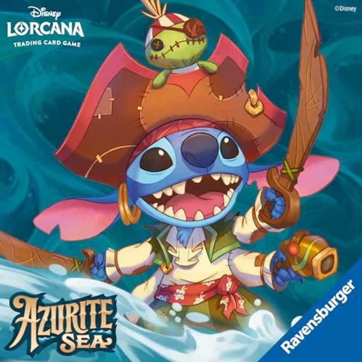 Ravensburger Disney Lorcana Trading Card Game: Azurite Sea - Stitch Collector's Gift Set (Englisch) - Foil-Promokarte und Sammelkarten-Album enthalten – Bild 3