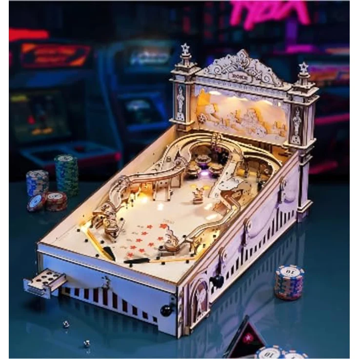 Robotime 3D-Puzzle Robotime 3D Pinball Machine 3D Puzzle, 482 Puzzleteile – Bild 6