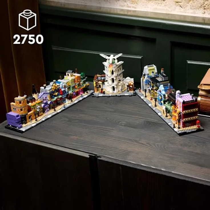 LEGO Harry Potter Die Zauberläden der Winkelgasse, magisches Modell für Erwachsene, mit 12 Mikrofiguren und Miniaturversionen der legendären Läden – Bild 2