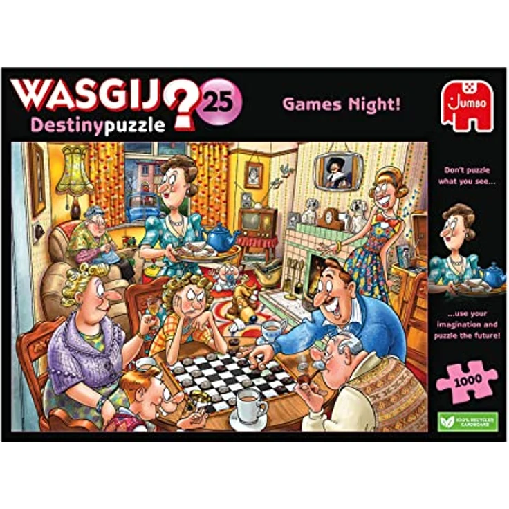 Jumbo Spiele 1110100015 Wasgij Destiny 25 Games Night! 1000 Teile – Bild 3