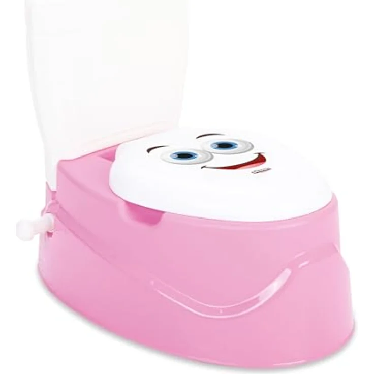 Lemodo Toilettentrainer Töpfchen für Kinder ab 18 Monaten mit Musik, herausnehmbarer Innenbehälter, pink/blau/grau – Bild 1