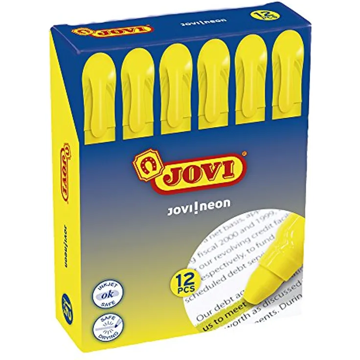 Jovi - Federmäppchen, 12 Gelmarker, gelb (1817)