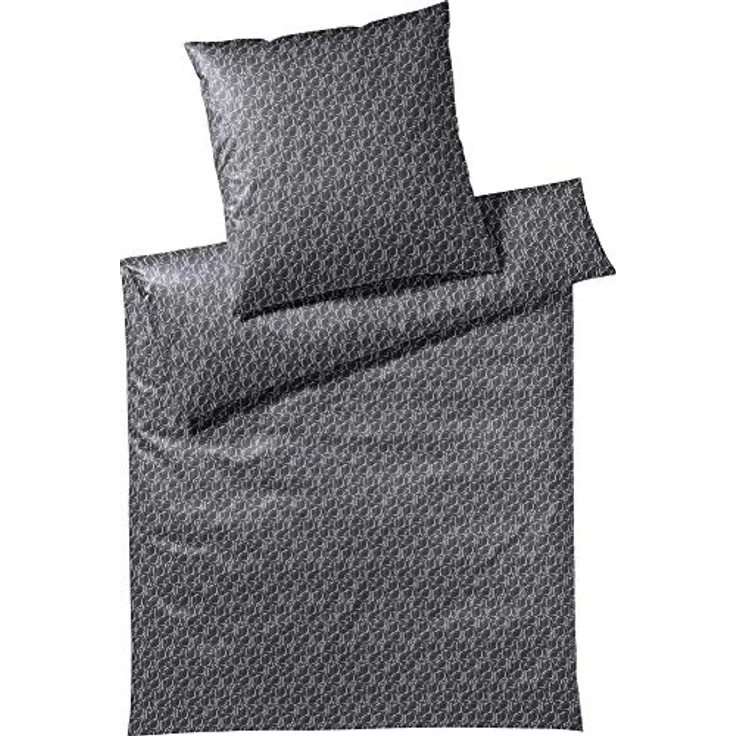 Joop! Bettwäsche Ornament 4094 Graphite - 09 Comfort-Satin Allover-Design 100% Baumwolle, Made in Germany