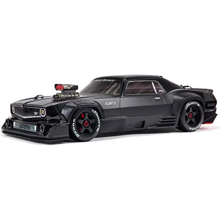 ARRMA 1/7 FELONY 6S BLX Street Bash All-Road Muscle Car RTR (betriebsbereiter Sender und Empfänger enthalten, Batterien und Ladegerät erforderlich), schwarz, ARA7617V2T1 – Bild 1