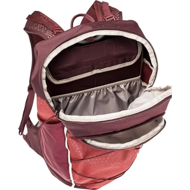VAUDE Women's Agile Air 18, Wanderrucksack mit Aeroflex-3D Rückensystem, ErgoShape-Women Schultergurten, in redeva – Bild 3