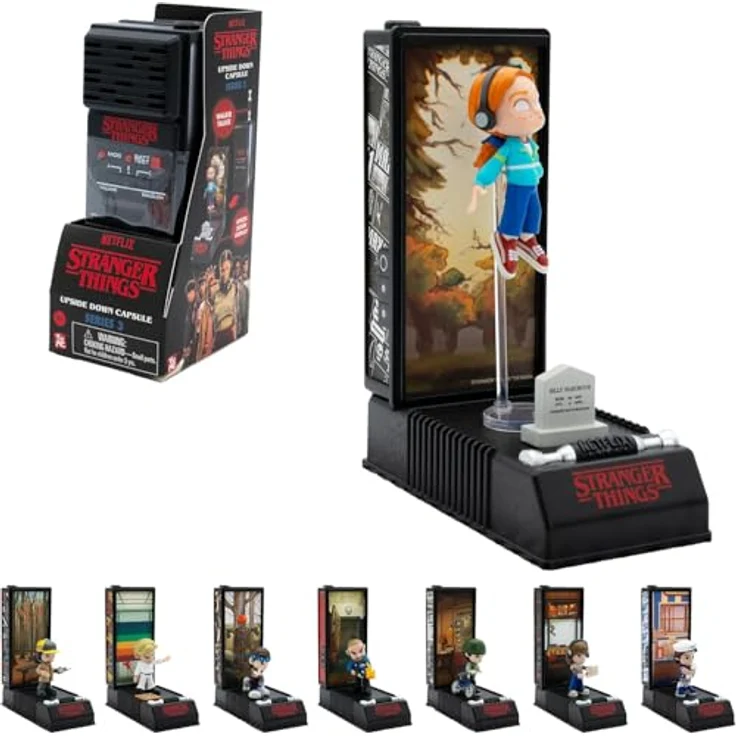 YuMe Stranger Things Walkie-Talkie, Sammelfigur Kapsel Serie 3 mit Überraschungsminifigur und Display, Netflix Merchandise für Kinder und Erwachsene – Bild 1