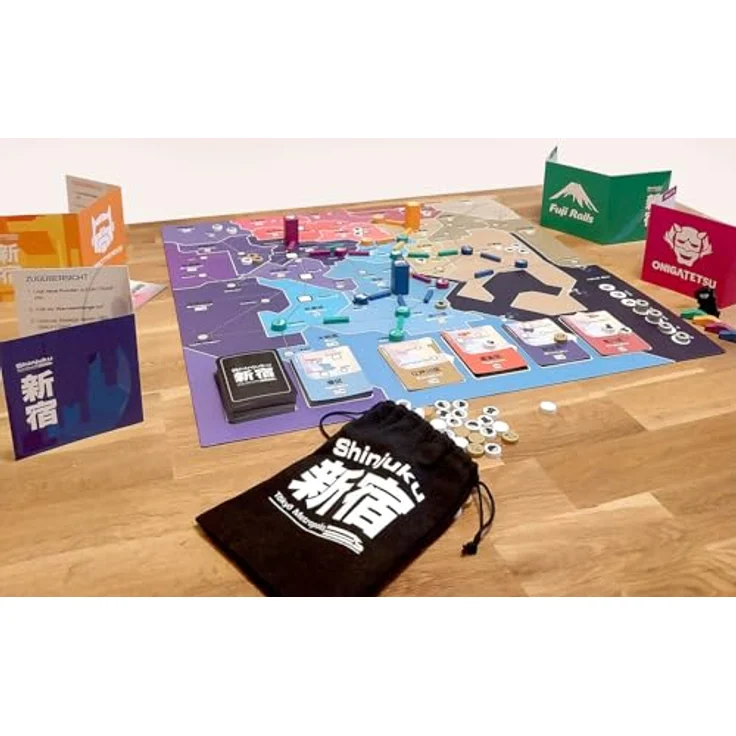 HeidelBär Games Shinjuku, Strategisches Schienenverkehr Brettspiel mit hochwertigem Spielmaterial, Netzwerk-Aufbau Simulation in Tokio, Deutsch, 2-4 Spieler, ab 10 Jahren – Bild 3