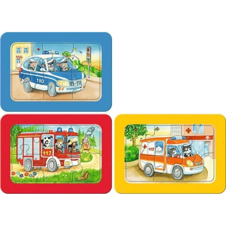 Ravensburger Kinderpuzzle 05630 - Tiere im Einsatz - 3x6 Teile Rahmenpuzzle für Kinder ab 2,5 Jahren – Bild 3