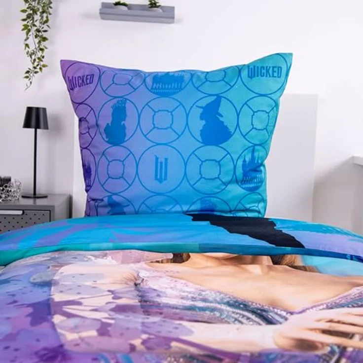 Herding Wicked Bettwäsche-Set, 2-teilig, Wendemotiv, 100% Baumwolle/Renforcé, Kopfkissenbezug 80 x 80 cm, Bettbezug 135 x 200 cm, mehrfarbig, mit Reißverschluss, OEKO-TEX STANDARD 100 – Bild 5