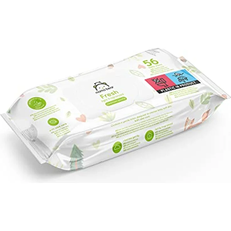 Amazon-Marke: Mama Bear Frisch Baby Feuchttücher, Aloe Vera, 336 Stück (6 Packungen mit 56) – Bild 4