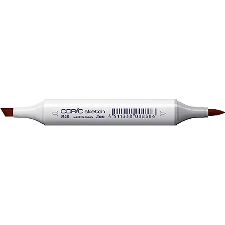 Copic COPIC Sketch Marker Typ R - 46, Strong Red, professioneller Pinselmarker mit Super-Brush- und Medium-Broad-Spitze, schnelltrocknend – Bild 2