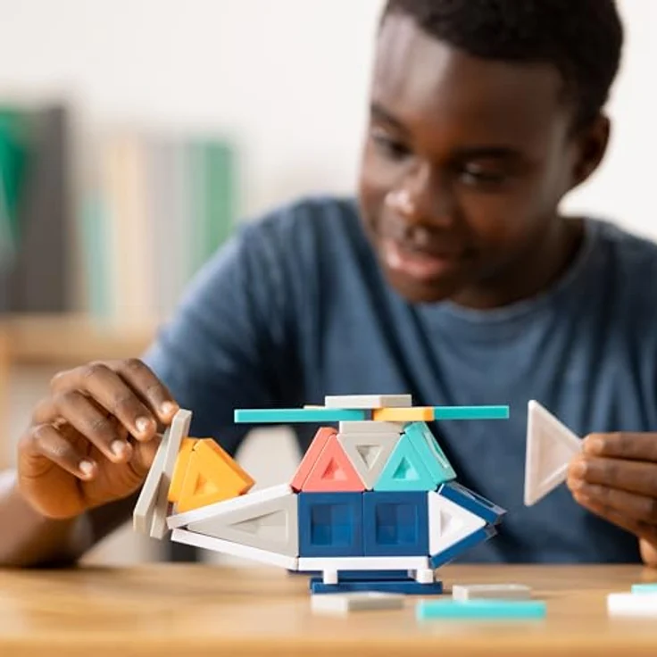 Connetix PRO Constructor Set, Magnetbaukasten mit 70 Teilen für kreatives 3D-Konstruieren mit starken Magneten und langlebigen ABS-Bausteinen – Bild 7