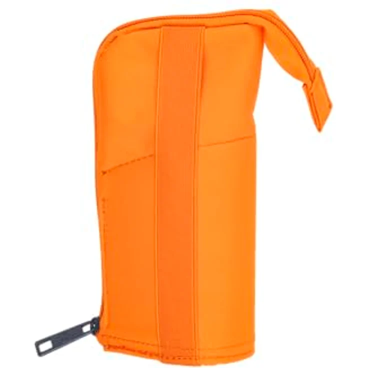 Oxford Federmäppchen Stand-Up Stiftehalter mit Reißverschluss, Stifte-Tasche, orange – Bild 2