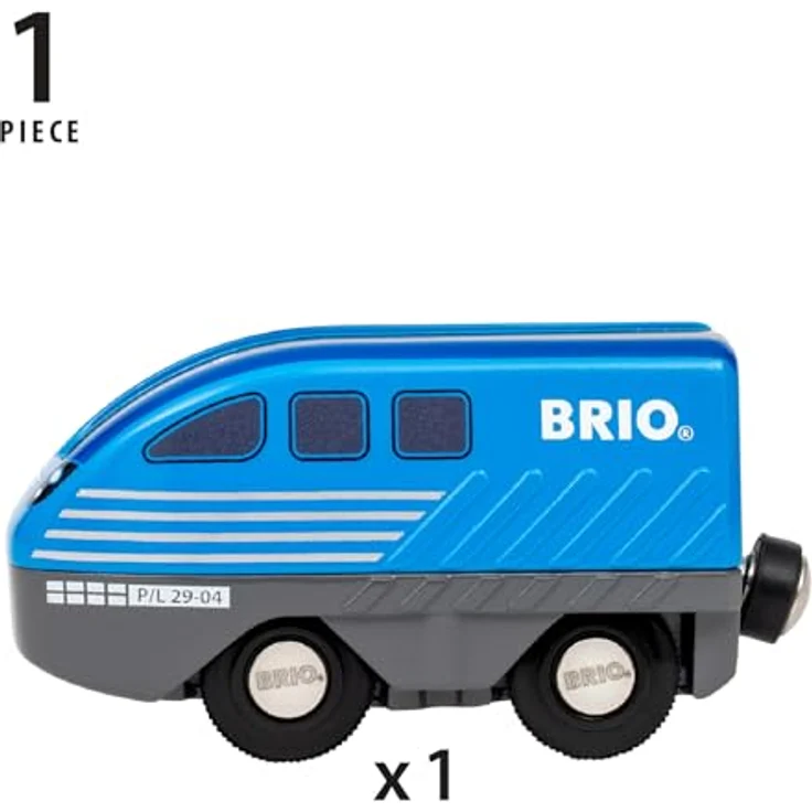 BRIO® Spielzeug-Eisenbahn BRIO® WORLD, Lok mit Rückziehmotor - batteriefrei und magnetische Verbindung – Bild 9