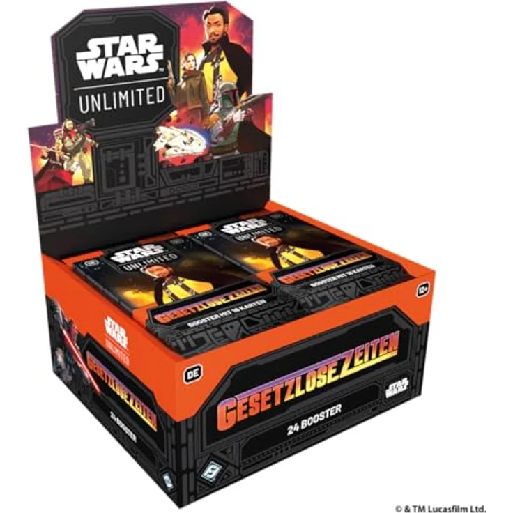 Asmodee - FFG - Star Wars: Unlimited Trading Card Game - Gesetzlose Zeiten - Booster Display (24 Booster Packs), TCG für 2+ Spieler, geeignet ab 12 Jahren, Deutsch – Bild 1
