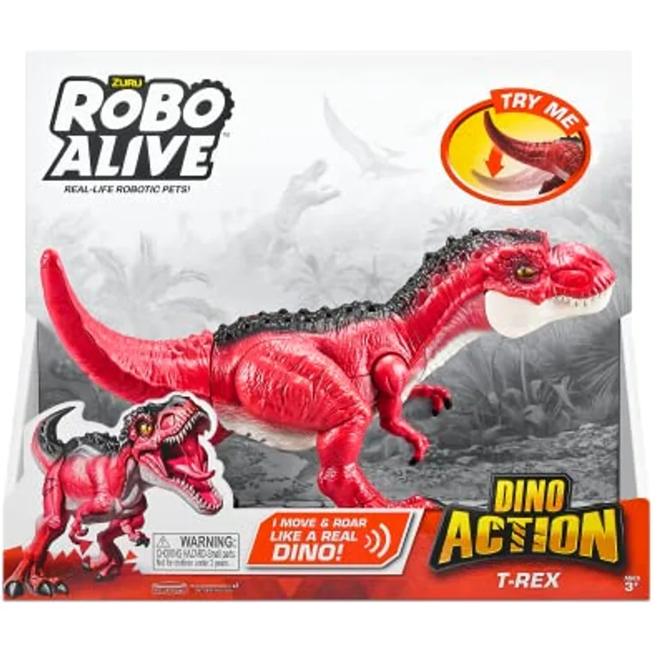 ZURU Robo Alive Dino Actionrex, Sammelfigur, Multicoloured, Bulk 12pcs