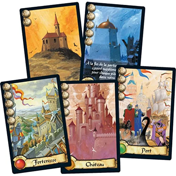 Asmodee Citadelles Classic, Strategisches Gesellschaftsspiel für 2-7 Spieler ab 10 Jahren, Stadtbau- und Diplomatiespiel, Spieldauer 45 Minuten – Bild 5