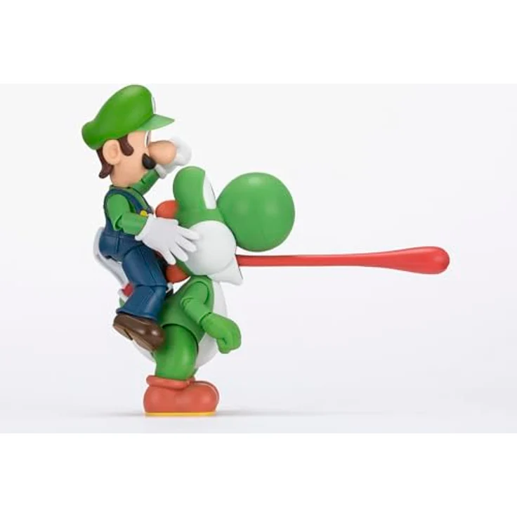 Bandai Tamashii Nations Super Mario S.H. Figuarts Actionfigur Yoshi, 11 cm, hochbeweglich in Fensterbox – Bild 8