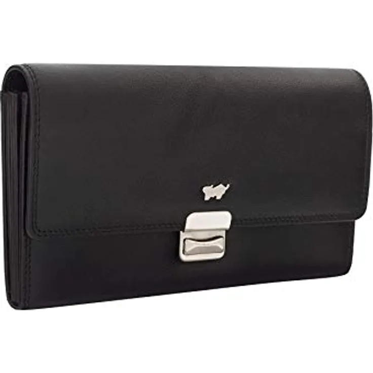 BRAUN BÜFFEL Kellnertasche aus echtem Leder Golf 2.0 - Kellerbörse mit Reißverschlussfach - Schwarz