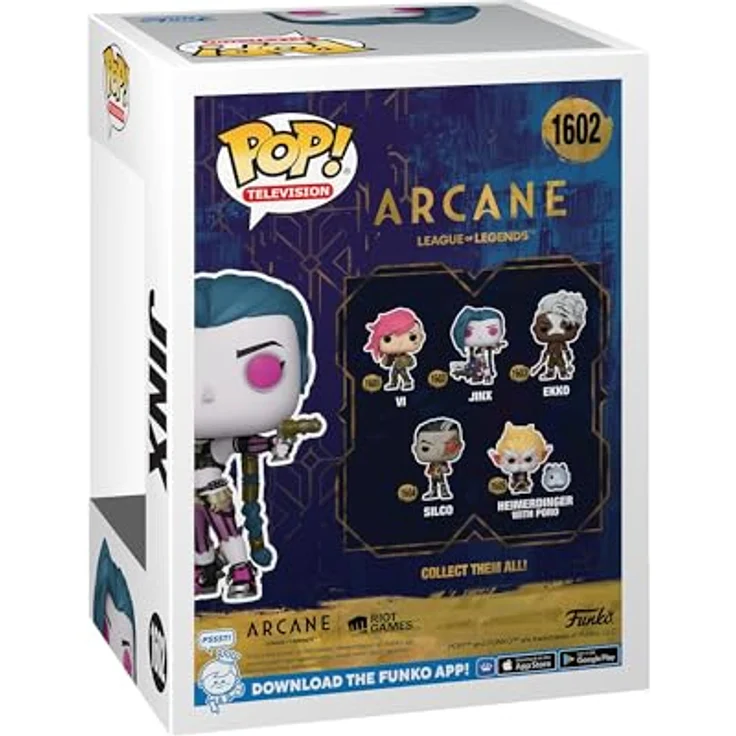 Funko Pop! Jinx (Arcane: League of Legends), Vinyl-Sammelfigur, 9,5 cm, ideales Geschenk für Sammler und Fans – Bild 3