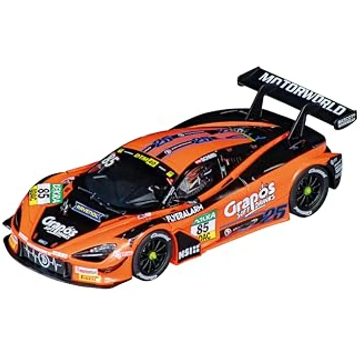 Carrera McLaren 720S GT3 'Dörr Motorsport, No.85', Modellfahrzeug im Maßstab 1:32 mit authentischen Lichtfunktionen und digitaler Steuerung – Bild 1
