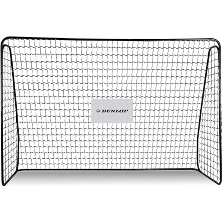DUNLOP Fußballtor - Fussballtor 300 x 205 x 120 cm - Metall, Schwarz - Für Garten Kinder und Erwachsene, Innen und Außen - Einfache Montage – Bild 1