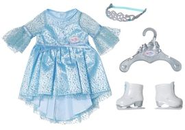 BABY born Eisprinzessinnen-Kleid mit Schlittschuhen und Tiara für 43 cm Puppen