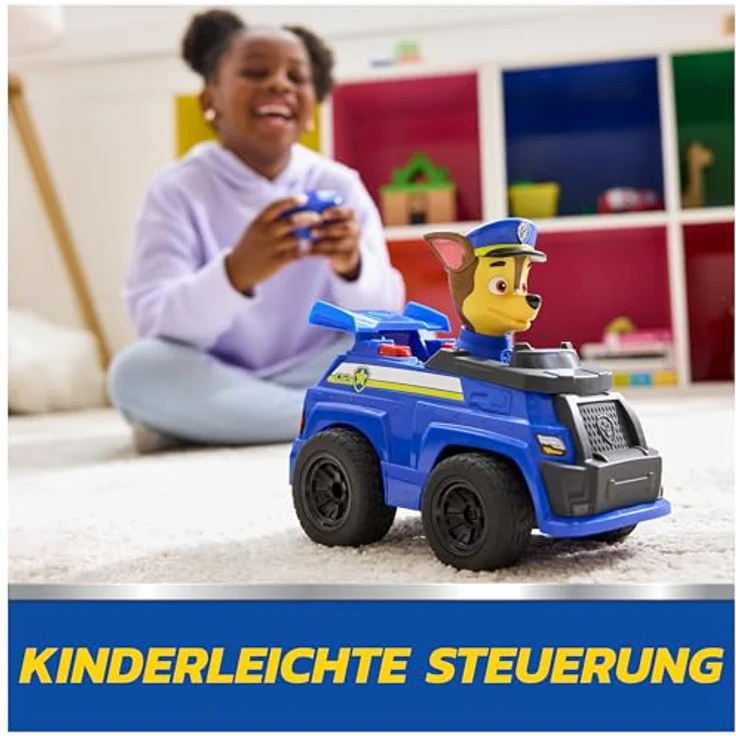 Amigo Paw Patrol RC Chase, ferngesteuertes Polizeiauto mit LED-Lichtern für Kinder ab 3 Jahren – Bild 4