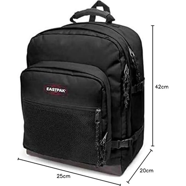 Eastpak Schulrucksack Ultimate 42 - Rucksack, geräumiges Doppelfach, Laptop-Hülle, urbaner Entdecker, blau – Bild 10