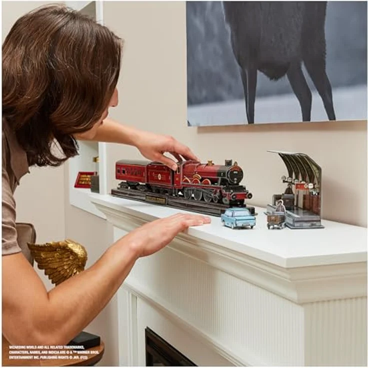 Spin Master 3D-Puzzle 4D Build - Harry Potter - Hogwarts Express, 181 Puzzleteile - hochwertiges Kartonmaterial, detailgetreu, ideales Geschenk für Fans – Bild 7