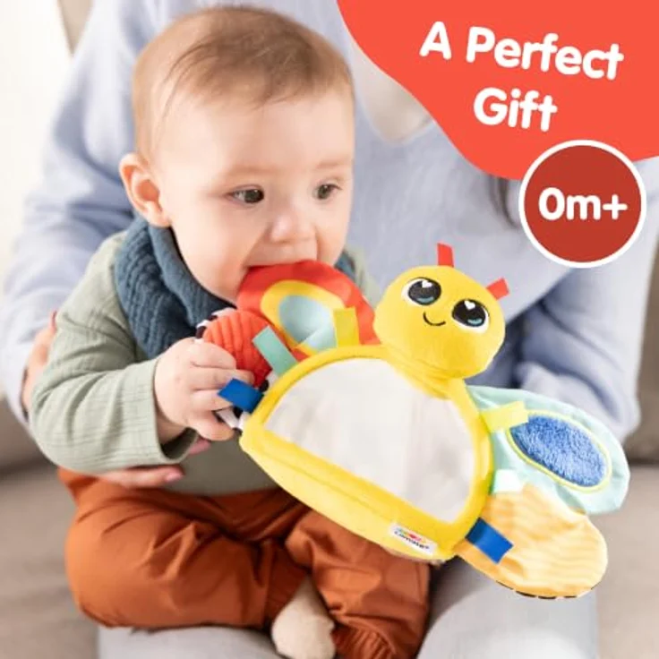 Lamaze Freddie The Firefly Tummy Time, Aktivitätsspielzeug mit verschiedenen Texturen und Farben für die Bauchlage, ab 0 Monaten – Bild 6
