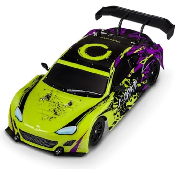 Overmax X-Drifty Ferngesteuertes RC Auto für Kinder ab 3 Jahren, Drift Car 1:16, 20 km/h, Reichweite bis zu 80 m, 4WD, 2 Batterien 500 mAh Radsatz, Hindernis-Set Aufkleber – Bild 3