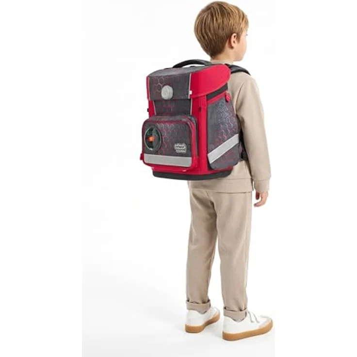 SCHOOL-MOOD Champion Maxx Pro Schulranzen-Set 6-teilig, höhenverstellbar, 22 L, ca. 1,1 kg – Motiv Mika (Drache) für Grundschule 1.–4. Klasse, Modell 2026 – Bild 2