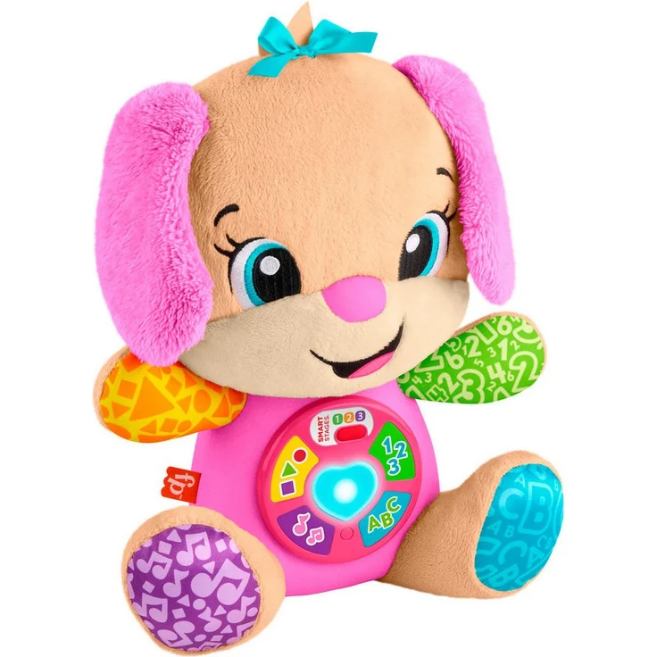 Fisher-Price® Kuscheltier Lernspaß Hundefreundin, Musikspielzeug mit Smart Stages, bunt – Bild 1
