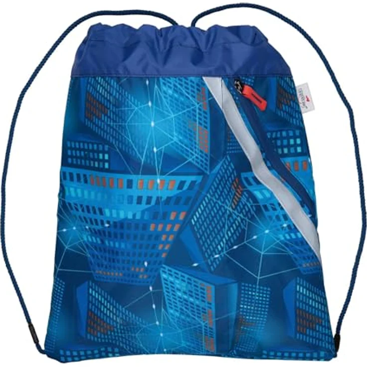 DerDieDas ErgoFlex Superlight Schulranzen Set 5-teilig, großer Stauraum, gepolsterte Träger, robustes Material, blau – Bild 5