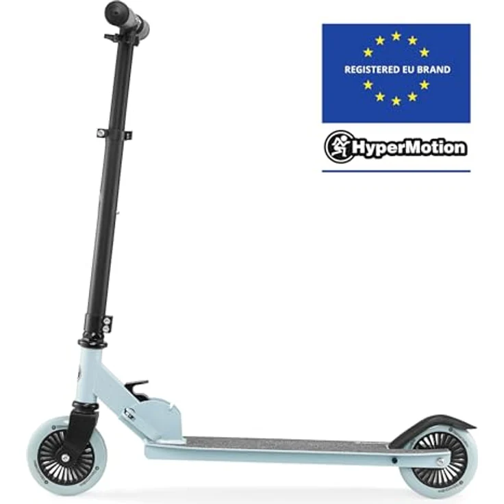 HyperMotion Zweirädriger Roller WILLY 3-8 Jahre - Höhenverstellbar, Leicht und Faltbar, Blau – Bild 9