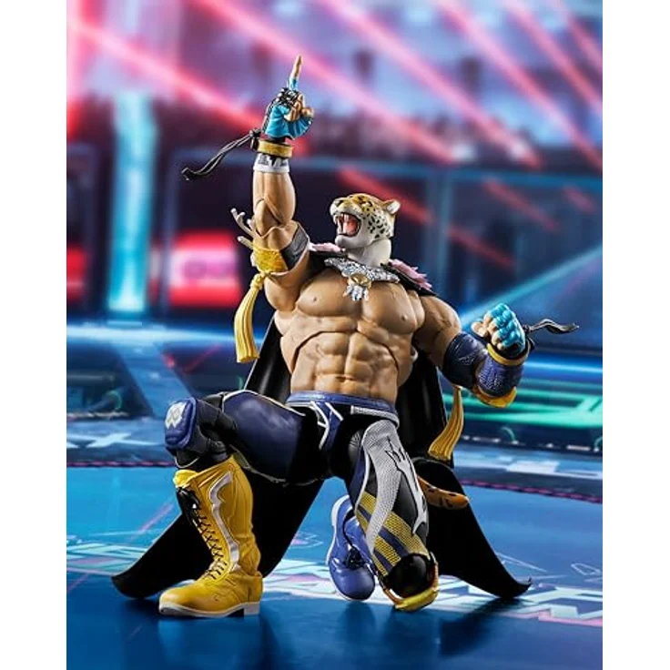 Bandai Tamashii Nations Tekken S.H. Figuarts King Actionfigur, voll beweglich, 17 cm, mit Zubehör – Bild 5