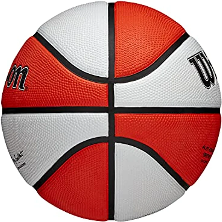 Wilson Basketball WNBA AUTHENTIC SERIES, Outdoor, Tackskin Gummi, Größe: 6, Braun/Weiß - Preisvergleich – Bild 4
