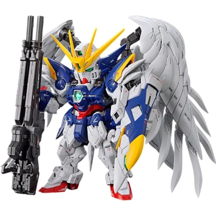 Bandai MGSD Wing Gundam Zero EW, Modellbausatz mit Twin Buster Rifle und variablen Flugmodi – Bild 1