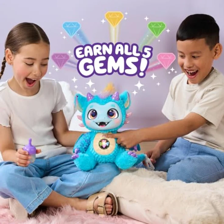 Little Live Pets My Magical Dragon – Skye, interaktives Plüschtier mit über 60 Geräuschen und Reaktionen, 26,8 cm, 5 Spieloptionen und Zubehör zum Pflegen, ab 4 Jahren – Bild 4