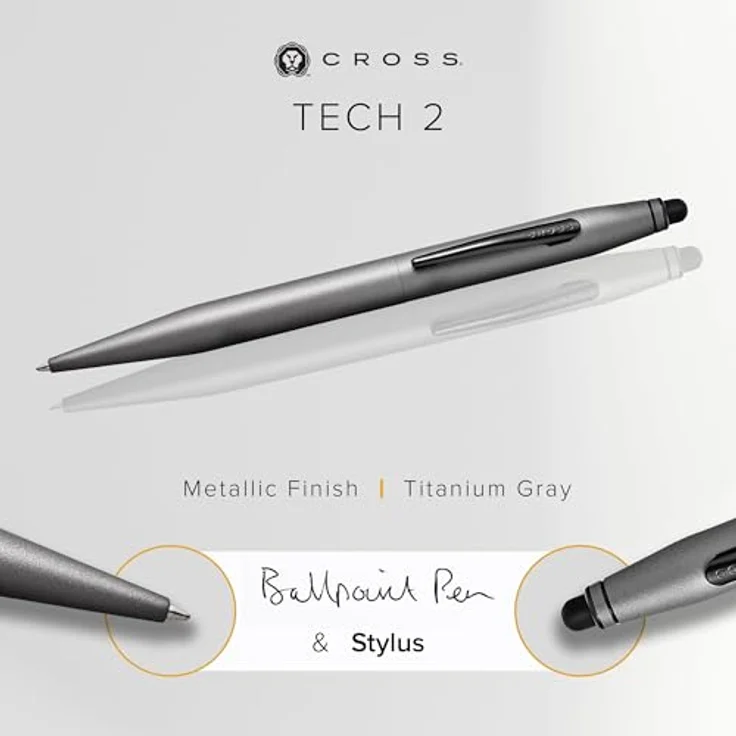 OTTO Füllfederhalter Cross Tech 2 Titangrau mit Stylus, in Geschenkbox – Bild 3